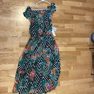 chloe+rene tropical maxi dress